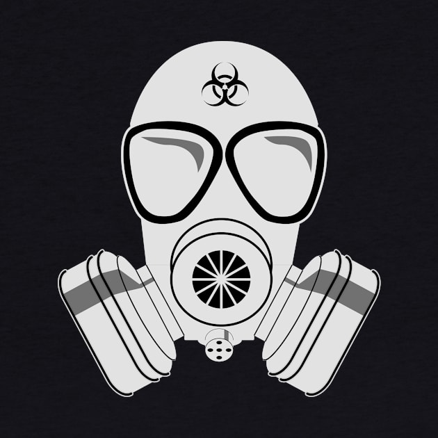 White gas mask by MissMorty2